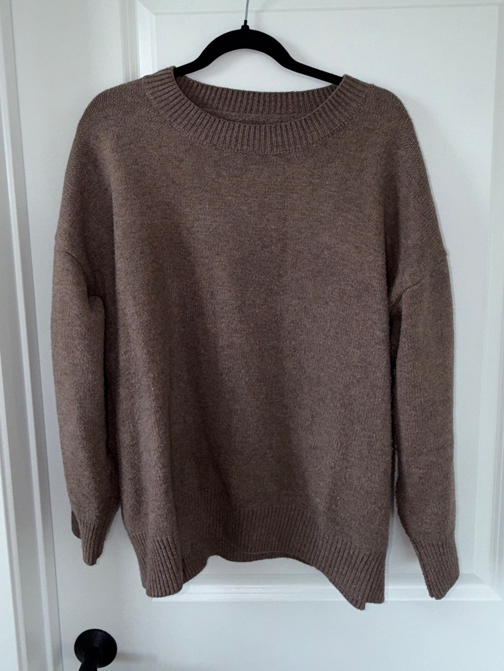 Morrie Moon Brown Oversized Drop Shoulder Knit Sweater XXL